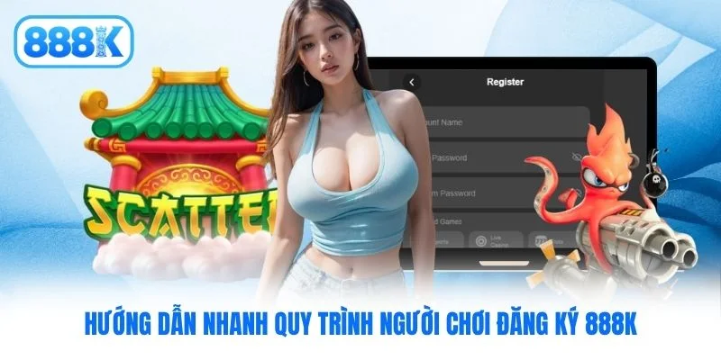 Hướng dẫn nhanh quy trình người chơi đăng ký 888K Hướng dẫn nhanh quy trình người chơi đăng ký 888K